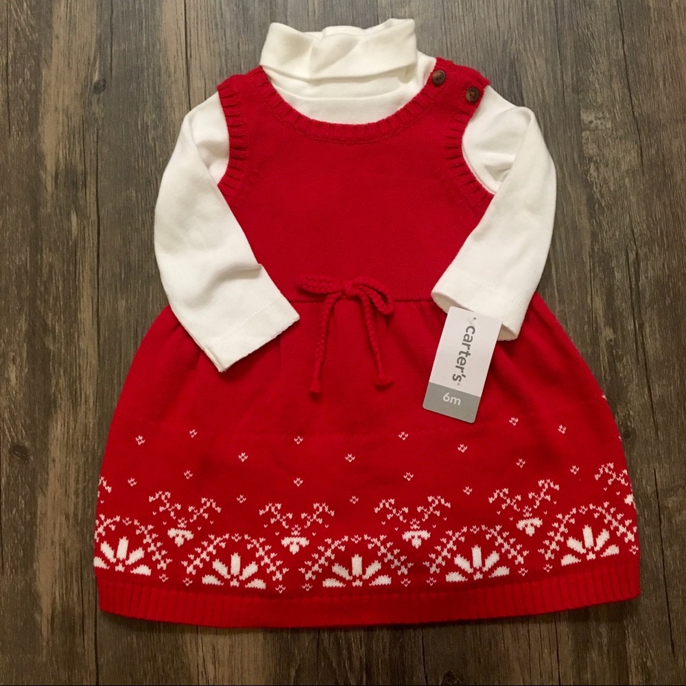 NWT Carter’s Fair Isle Sweater Dress